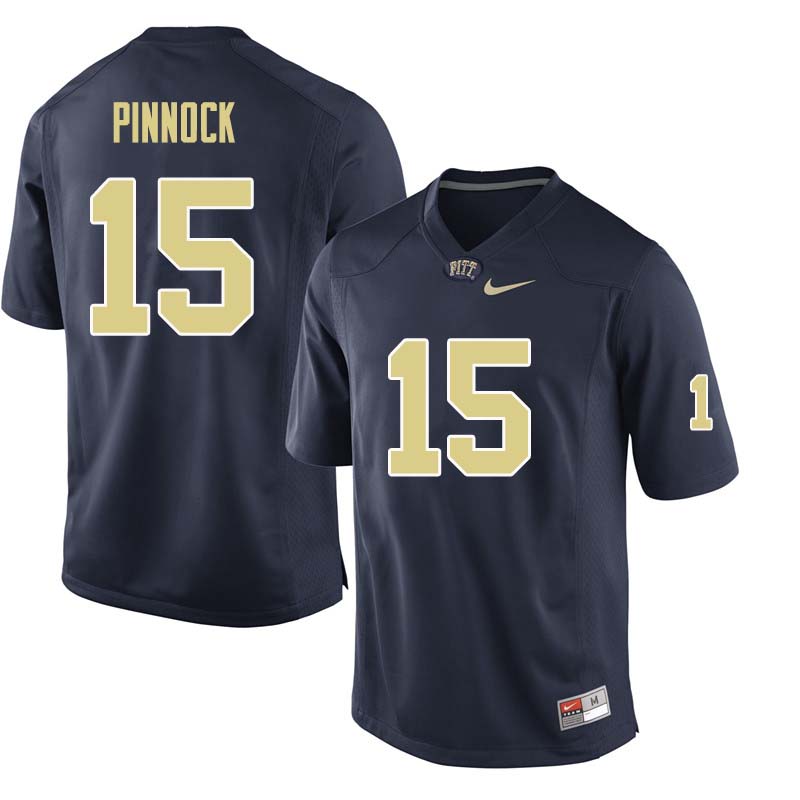 Men #15 Jason Pinnock Pittsburgh Panthers College Football Jerseys Sale-Navy